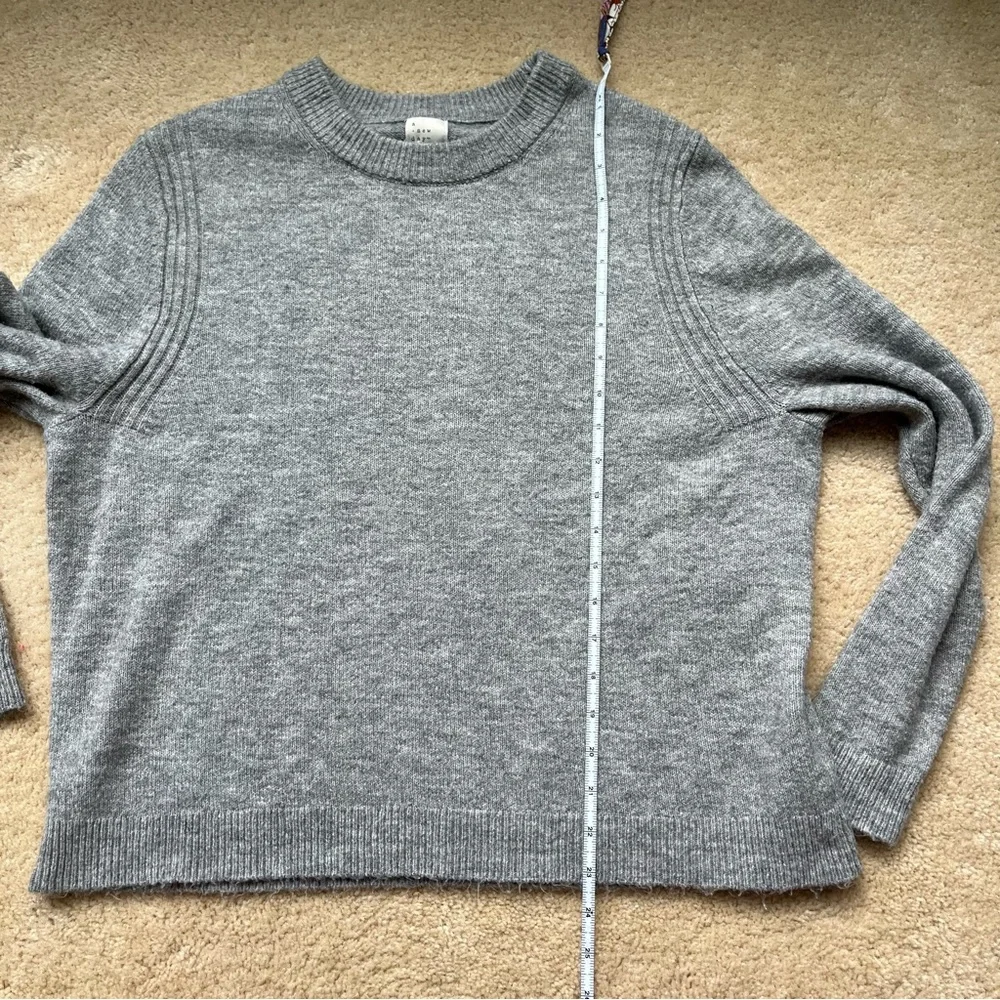 A New Day Women's Gray Boxy Crewneck Sweater - Size L - VGUC - Stretch